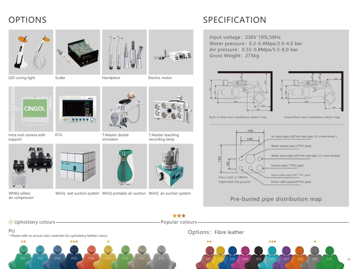 Options & specification